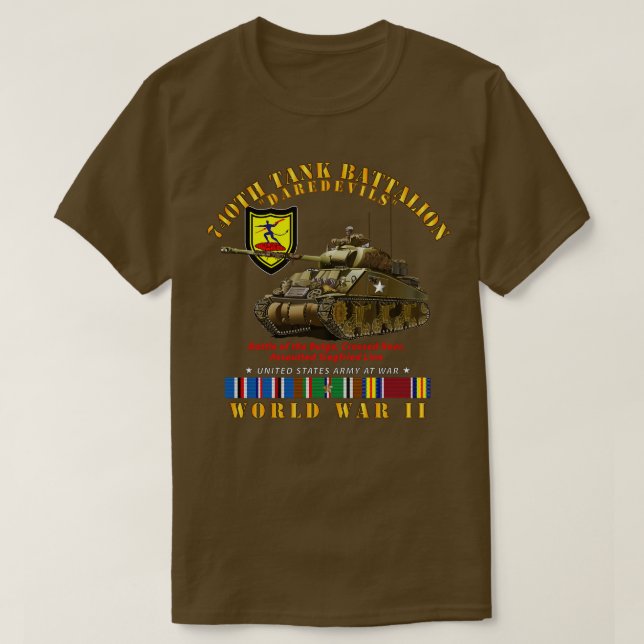 740th Tank Battalion s w Tank WWII EU SVC (Design Front)