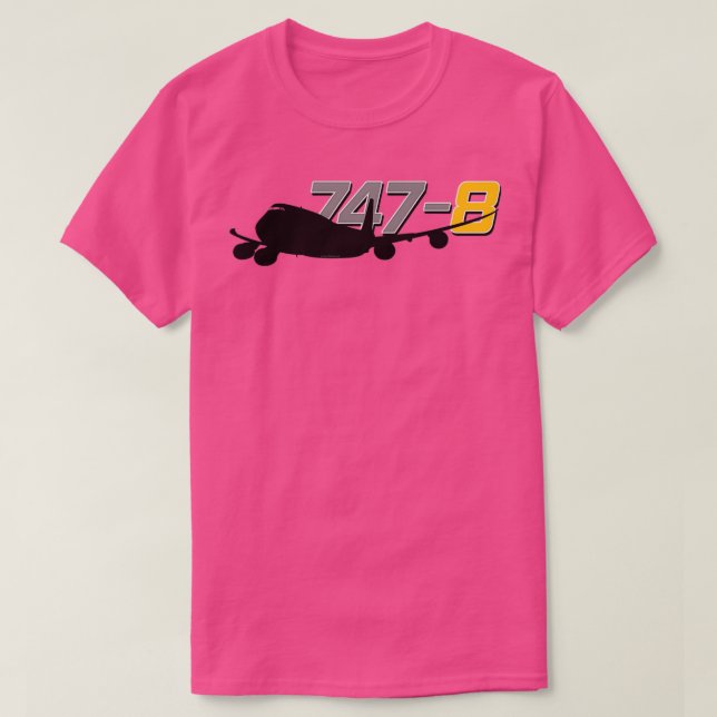 747 8 Jumbo Jet T-Shirt (Design Front)