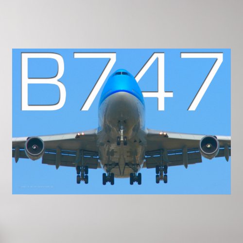 747 AIRLINER POSTER