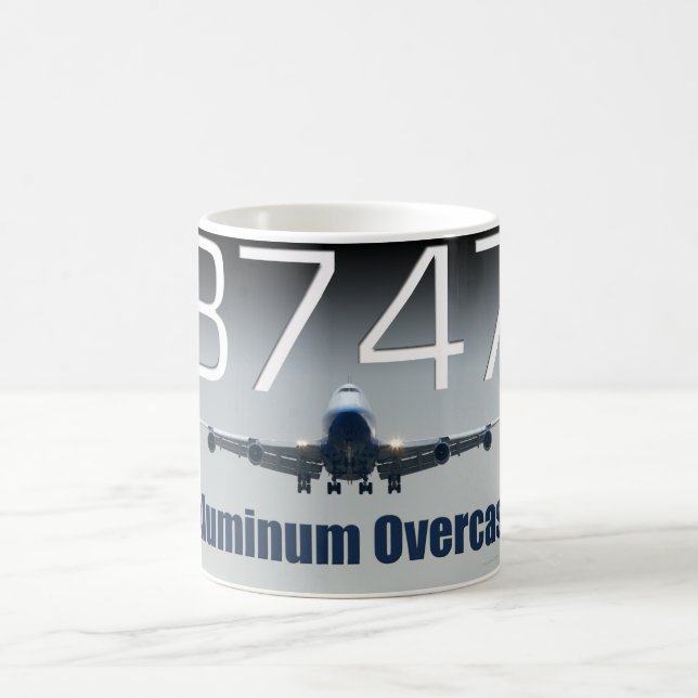 747 ALUMINUM OVERCAST COFFEE MUG (Center)