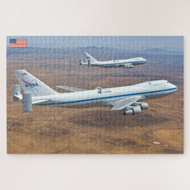 747 SPACE SHUTTLE CARRIER AIRCRAFT (20x30 INCH) Jigsaw Puzzle (Horizontal)