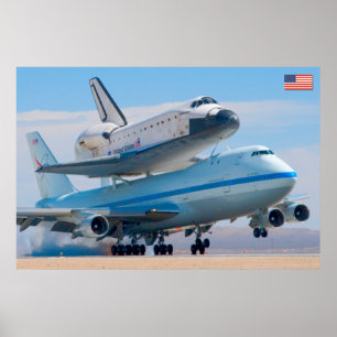 747 Space Shuttle Carrier Aircraft Poster