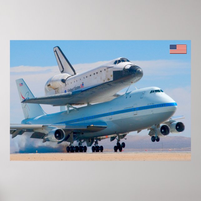 747 Space Shuttle Carrier Aircraft Poster (Front)