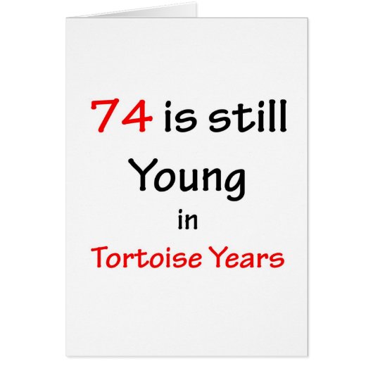74 Tortoise Years Cards (Front)