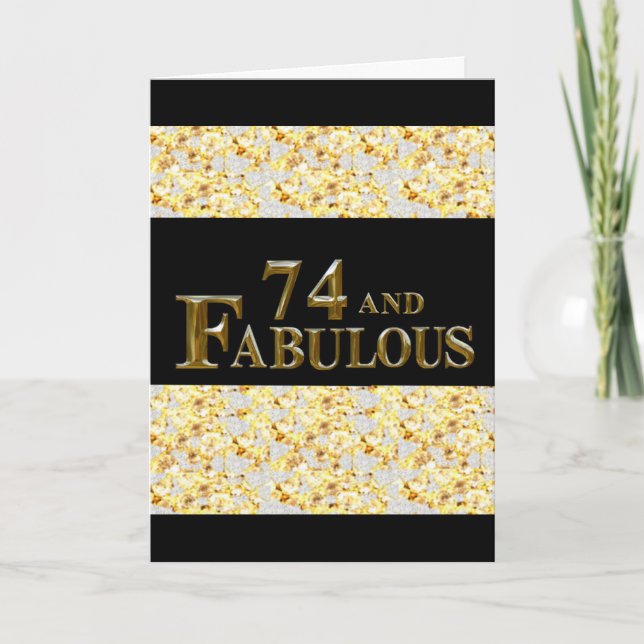 74th Birthday  Card (Front)