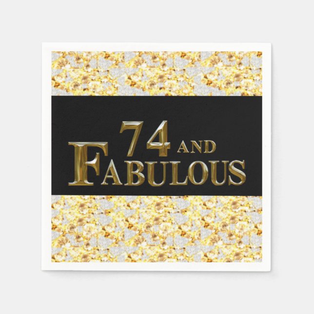 74th Birthday  Napkins (Front)