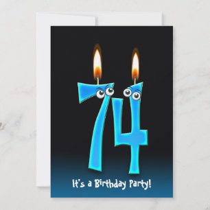 74th Birthday Party Invite