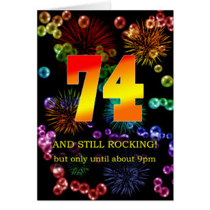 74th Birthday Still Rocking Cards