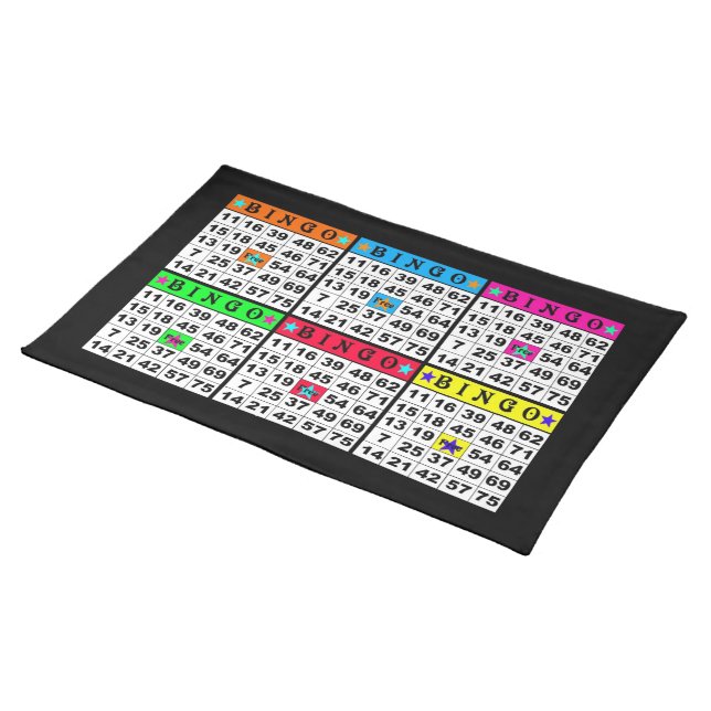 75 Ball Bingo Multi Placemat (On Table)