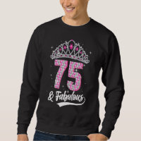 75 & Fabulous 75 Years Old 75th Birthday Diamond C