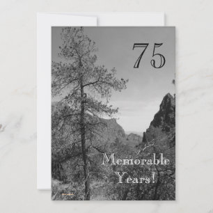 75 Memorable Years/Birthday Celebration-Nature Invitation