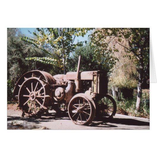 75. Rusty Tractor, California Cards (Front Horizontal)
