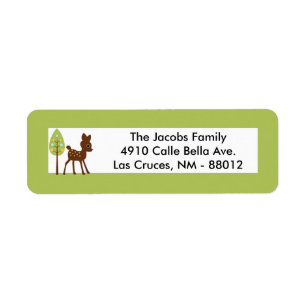 .75"x2.25" Return Address Label Forest Friends