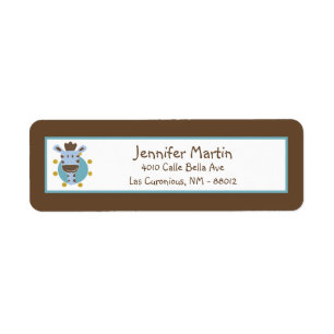 .75"x2.25" Return Address Label Jungle Tales Safar