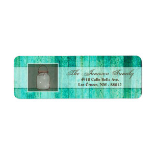 .75"x2.25" Return Address Label Mason Jar String