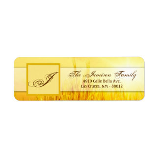 .75"x2.25" Return Address Label Sunrise Wheat Coun
