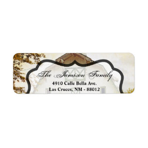 .75"x2.25" Return Address Label Sunset Barn Countr