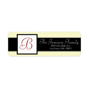 .75"x2.25" Return Address Yellow and Lady Bug Label