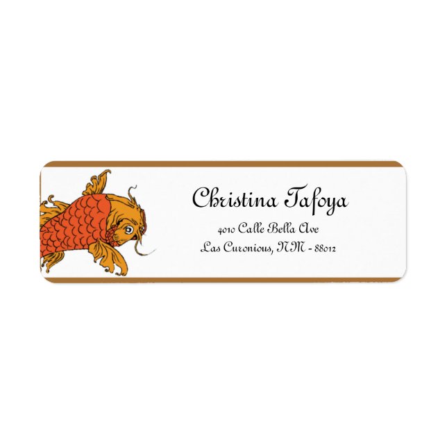 .75"x 2.25" Return Address Geisha Label (Front)