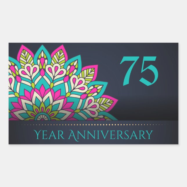 75 Year Anniversary Envelope Seal (Front)