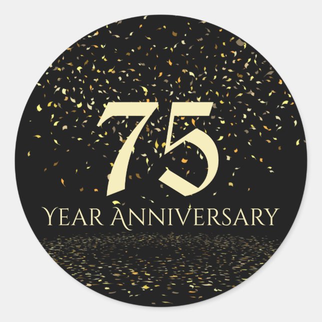 75 Year Anniversary Envelope Seal (Front)