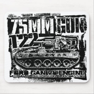 75mm gun T22 Mouse Pad Mousepad