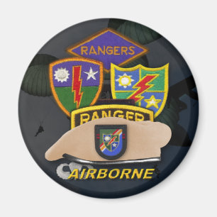 75th airborne rangers patch veterans ww2 magnet