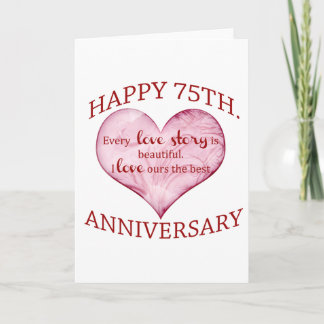 75th. Anniversary Card