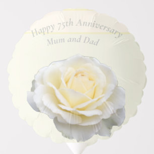 75th Anniversary Editable Balloon