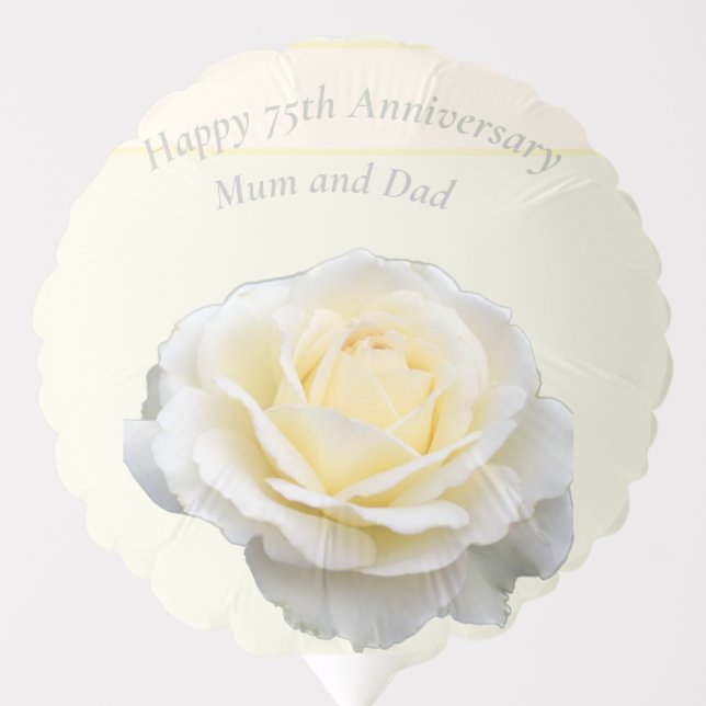 75th Anniversary Editable Balloon (Front)