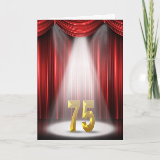 75th Anniversary Spotlight Congratulations Card (Front)