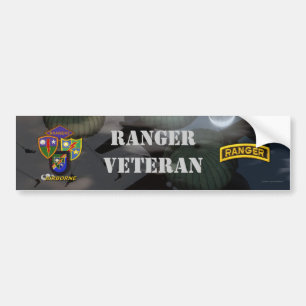 75th army airborne ranger veterans bumper sticker