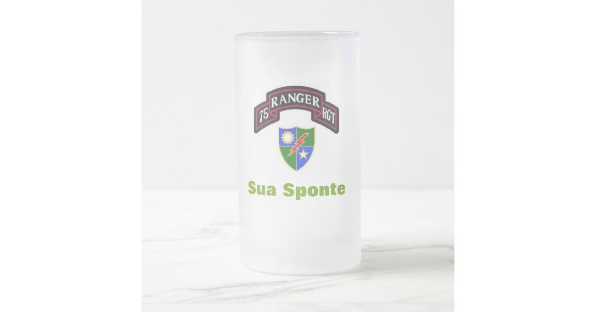 75th Army Ranger Frosted Beer Stein | Zazzle
