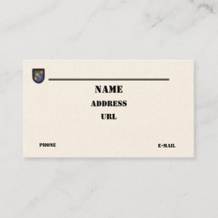 75th Army Rangers airborne  vets patch business Ca Card