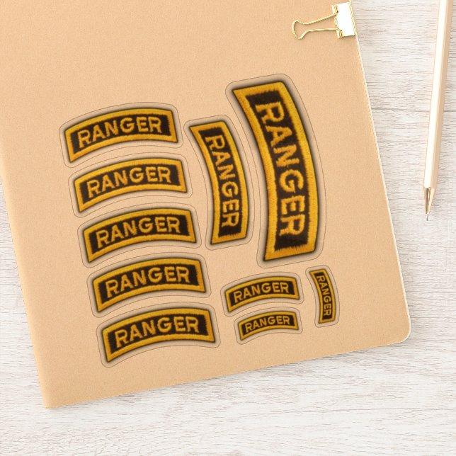 75th Army Rangers Veterans Vets Contour Sticker (Notebook)