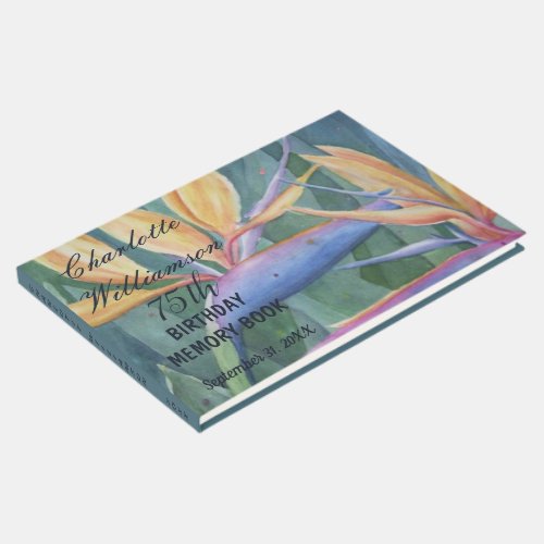 75th Bird of Paradise Birthday Memory Guest Book