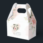 75th Birthday Any Age Floral Pink Floral Greenery Favor Boxes<br><div class="desc">Pink Rose Floral Bunch Any Age Birthday Party favor box. Rustic floral greenery and pink rose foliage. The template that can be easily edited and the text replaced with your own details by clicking the "Personalize" button. For further customization, please click the "Customize Further" link and use our design tool...</div>