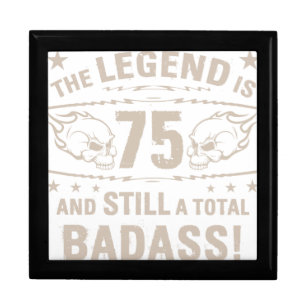 75th Birthday Badass Gift Box