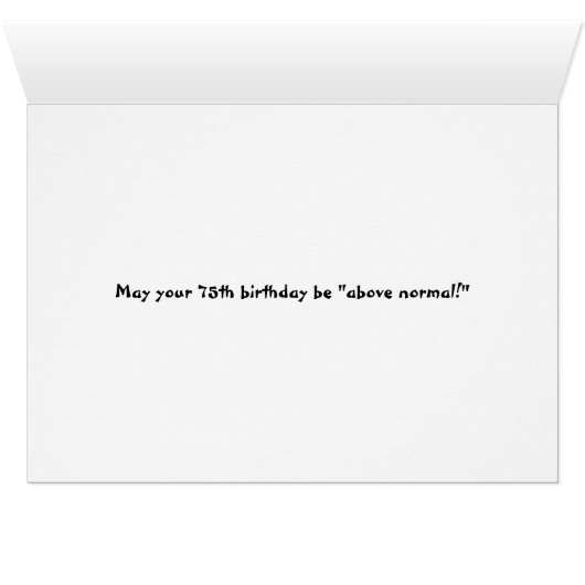 75th Birthday Bear in Boat (Inside Horizontal (Bottom))