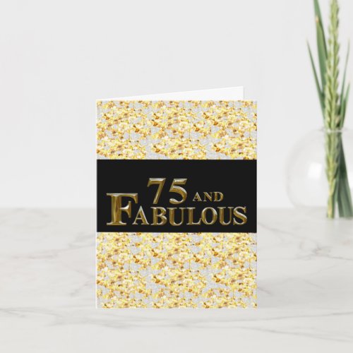 75th Birthday  Card