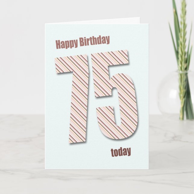 75th birthday card (Front)