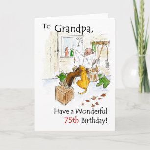 75th Birthday Card for a Grandfather
