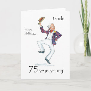 75th Birthday Card for an Uncle