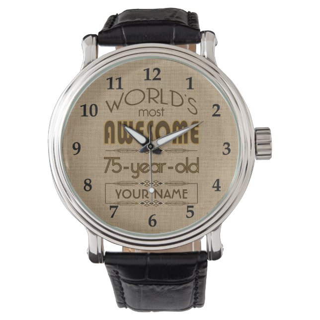 75th Birthday Celebration World Best Fabulous Watch (Front)