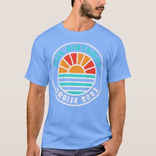 75th Birthday Cruise 2023 Bahamas Family Vacation T_Shirt