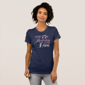 75th Birthday Diva T-Shirt (Front Full)