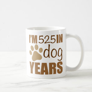 75th Birthday Dog Years Coffee Mug