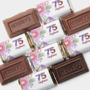 75th Birthday Favors - Blush Bloom Floral Chic 75