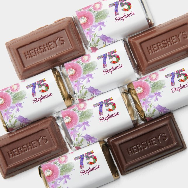 75th Birthday Favors - Blush Bloom Floral Chic 75 (Assorted)