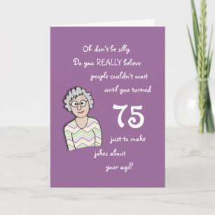 Funny 75th Birthday Cards | Zazzle